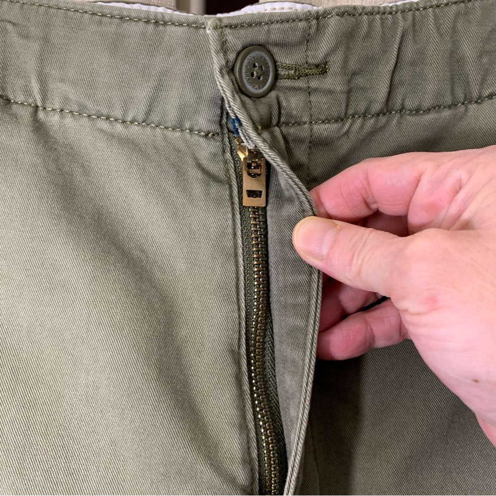 Levi's XX Chinos Jogger Military Green Sz L Elastic Hem Modern Denim Pants - Picture 5 of 16